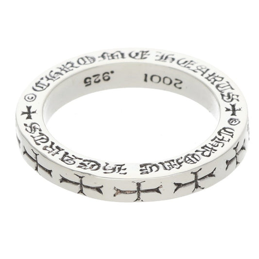 Chrome Hearts 3mm Spacer FUCKYOU Silver Ring Size ONE SIZE