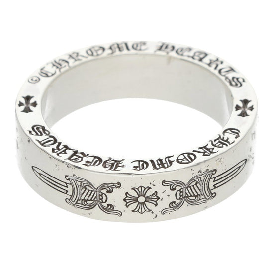 Chrome Hearts 6mm Spacer Dagger Silver Ring Size ONE SIZE