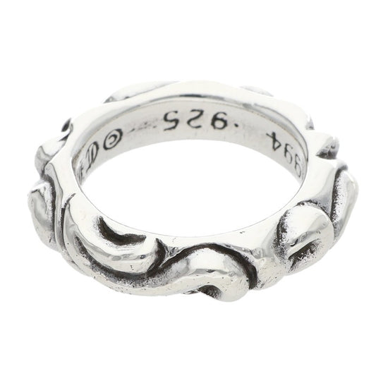 Chrome Hearts Scroll Band Silver Ring Size ONE SIZE