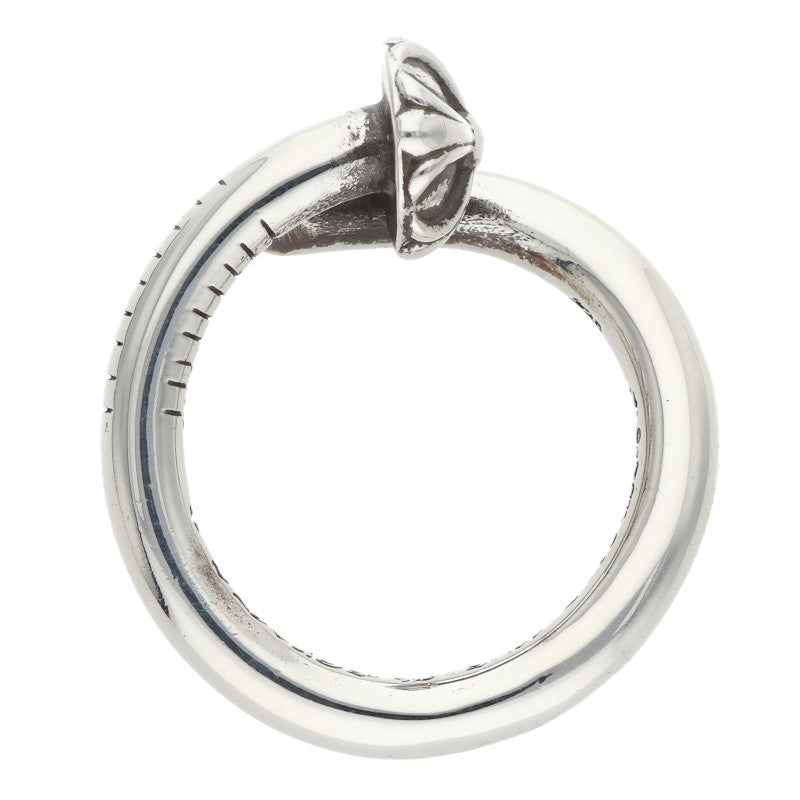 Chrome Hearts Nail Crossball Silver Ring Size ONE SIZE