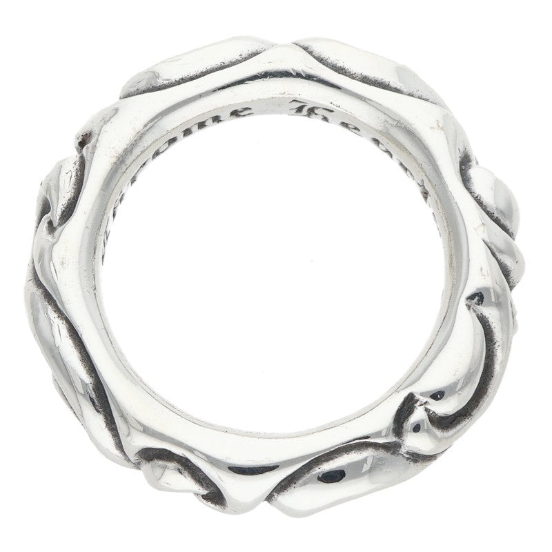 Chrome Hearts SCRL BAND Silver Ring Silver Size ONE SIZE