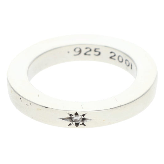 Chrome Hearts 3mm Spacer Plain 1-Diamond Ring Size ONE SIZE