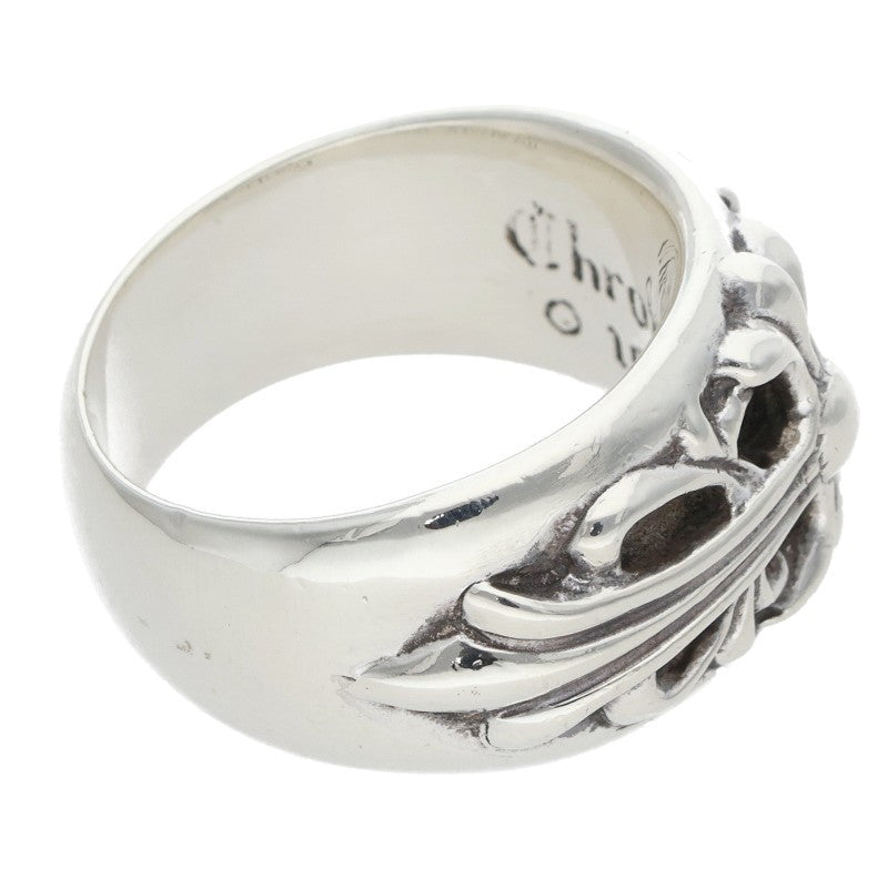 Chrome Hearts FLRL CRS Floral Cross Ring Size ONE Silver