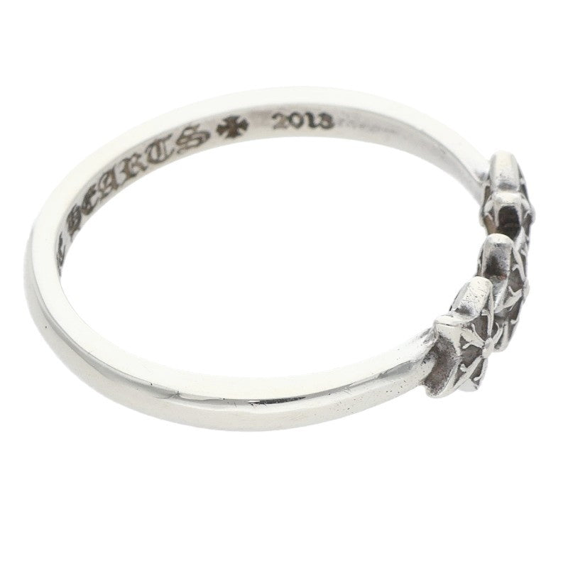 Chrome Hearts Bubblegum 3 Star 925 Silver Ring Size JP 9