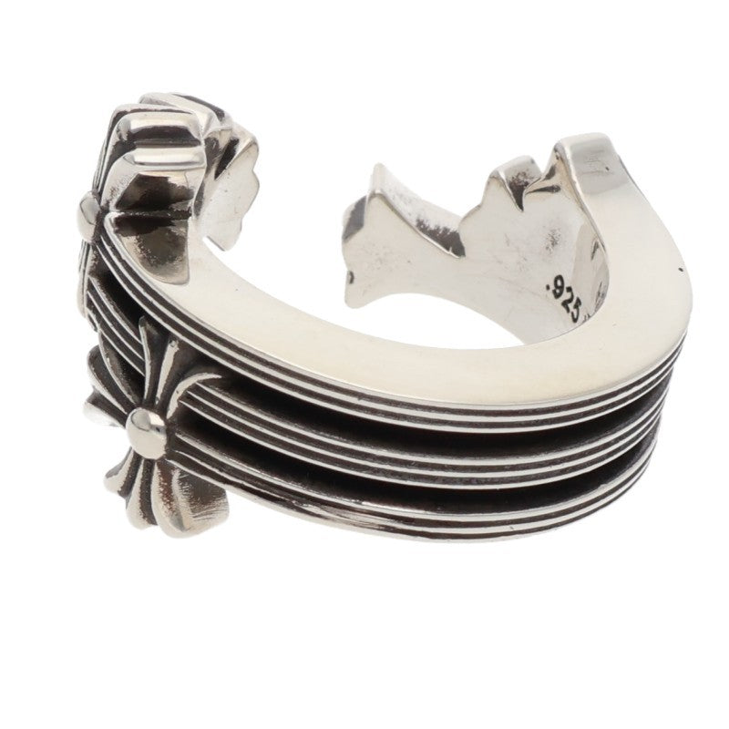 Chrome Hearts 3CH Cross 925 Silver Ring Size ONE SIZE