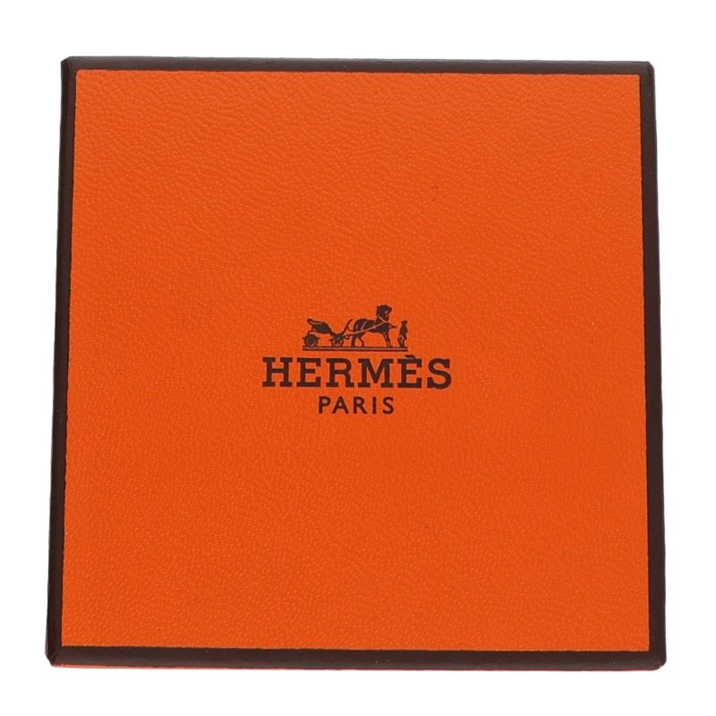 HERMES Croisette MM Silver Ring Size ONE SIZE