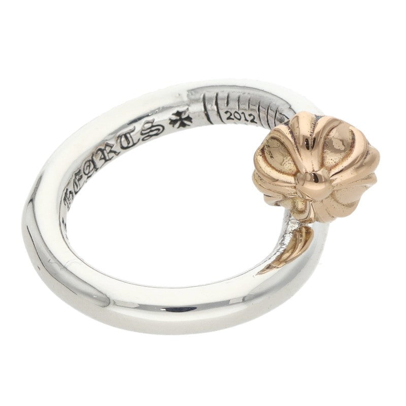 Chrome Hearts NAIL CRSBALL W GLD Silver Gold Size JP 8