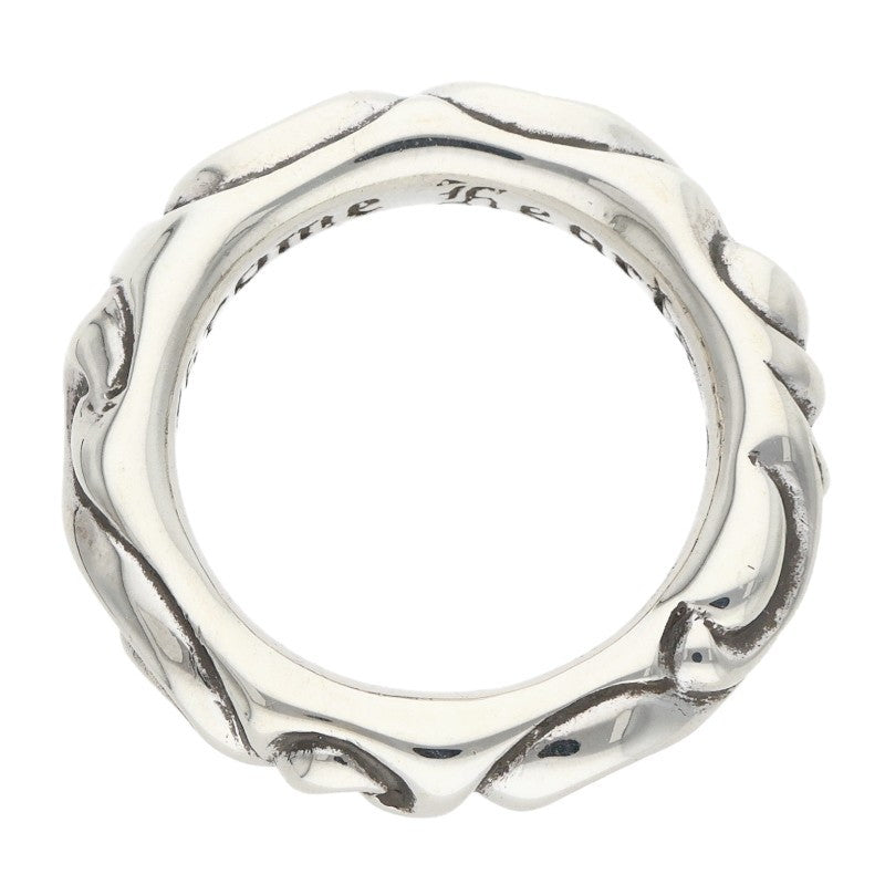 Chrome Hearts SCRL BAND Silver Ring 925 Size ONE SIZE