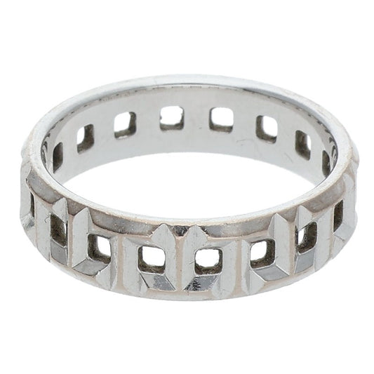 TIFFANY&Co. True Wide 18K White Gold Ring Size ONE SIZE
