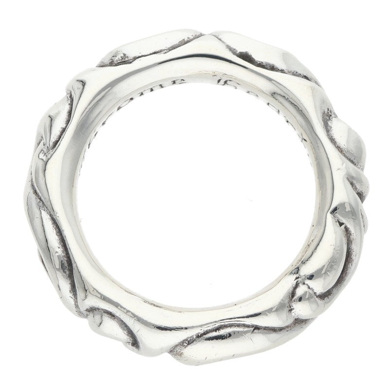 Chrome Hearts SCRL BAND Silver Ring 925 Size ONE SIZE