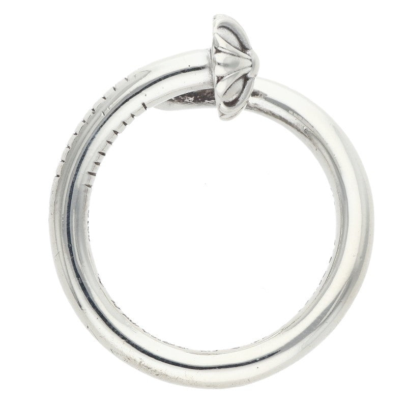 Chrome Hearts Nail Crossball 925 Silver Ring Size ONE SIZE