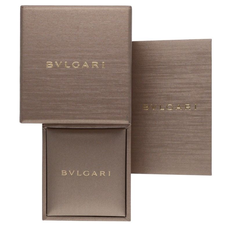 BVLGARI Serpenti Viper 18K Pink Gold Diamond Ring Size XL