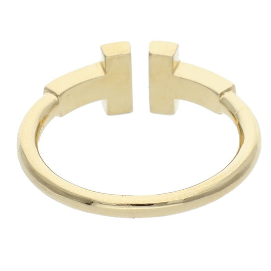 TIFFANY&Co. T Wire 18K Yellow Gold Diamond Size ONE SIZE