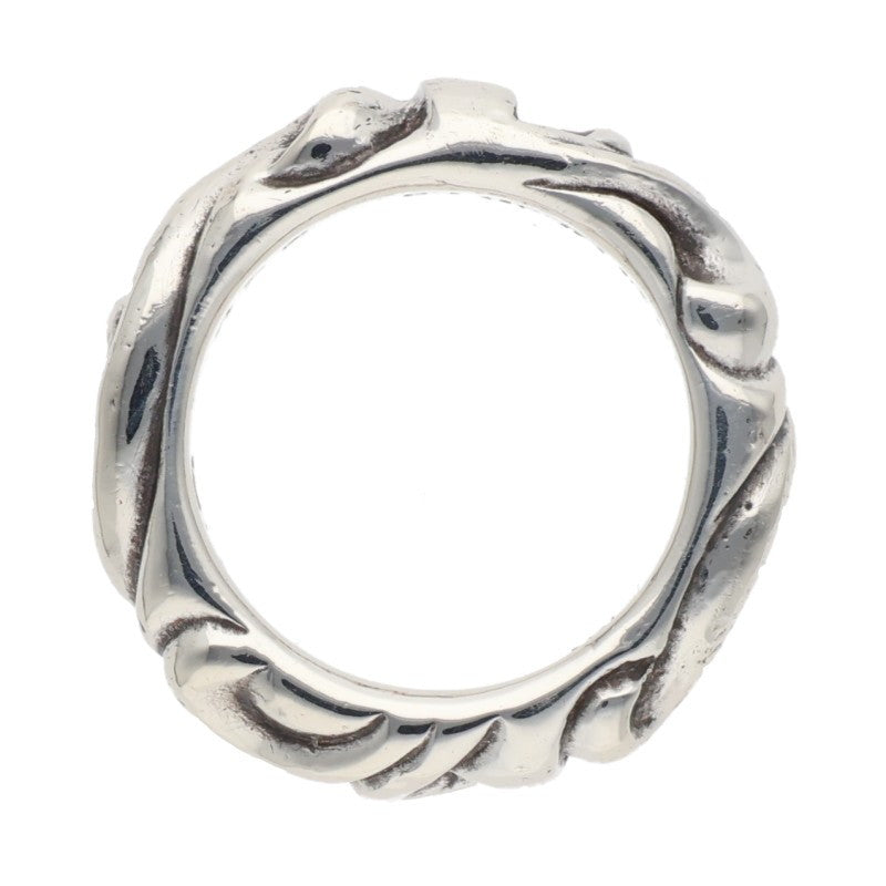 Chrome Hearts SCRL BAND 925 Silver Ring Size ONE SIZE