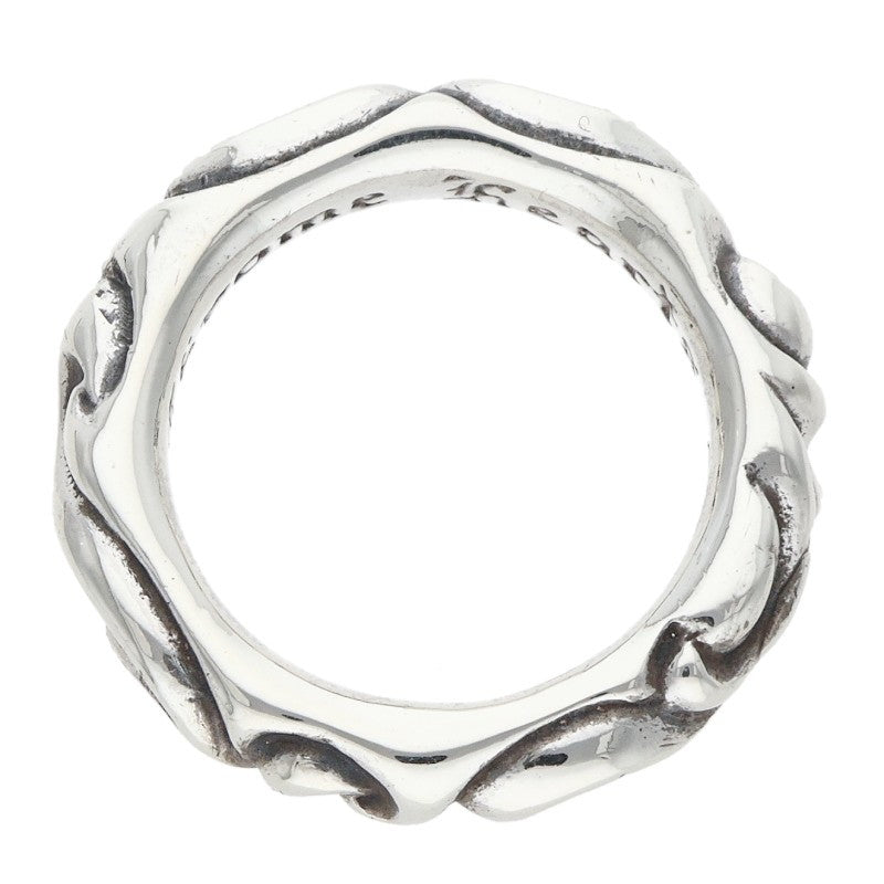 Chrome Hearts SCRL BAND Silver Ring Size US 7