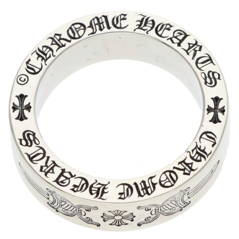Chrome Hearts 6mm Spacer Dagger Silver Ring Size ONE SIZE