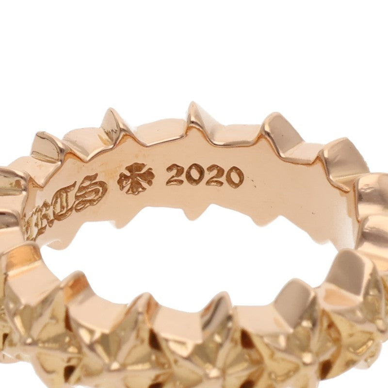 Chrome Hearts 22K TINY 5PT STAR BAND Gold Ring Size JP 9