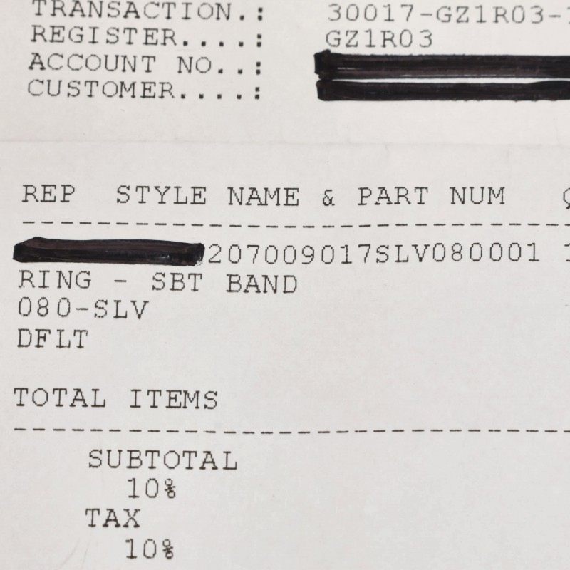 Chrome Hearts SBT BAND Silver Ring Size ONE SIZE