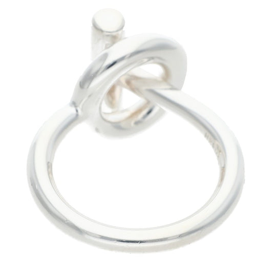 HERMES Echapee MM Silver Ring Size 57