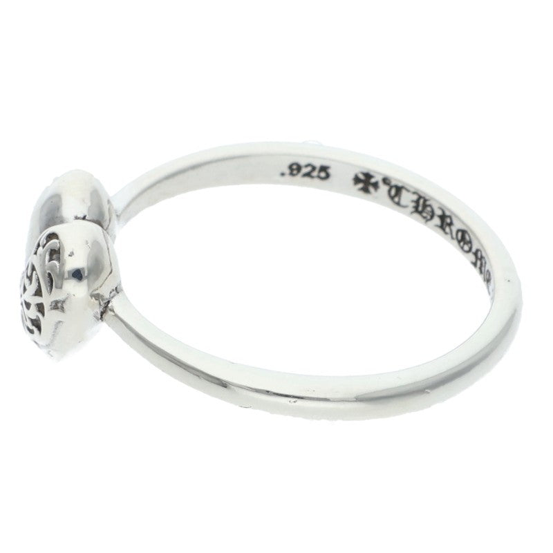 Chrome Hearts BUBBLGM HEART Silver Ring Size ONE SIZE