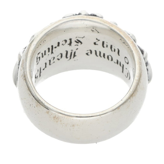 Chrome Hearts FLRL CRS Sterling Silver Ring Size 18.5
