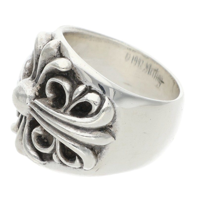 Chrome Hearts Keeper Sterling Silver Ring Size US 8