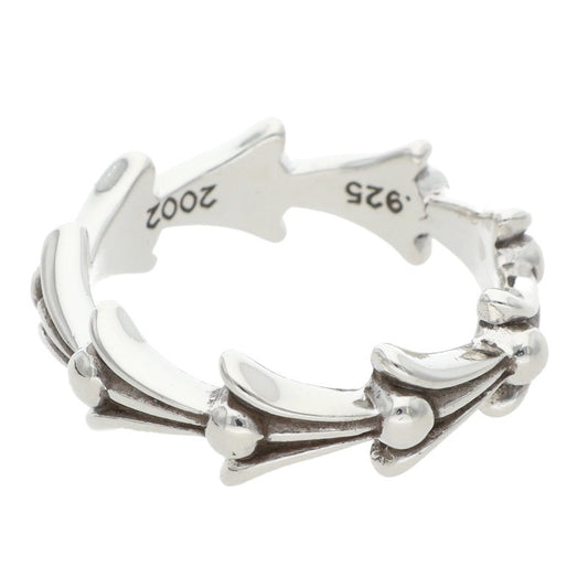Chrome Hearts CROSS TAIL Silver Ring Size 13.5