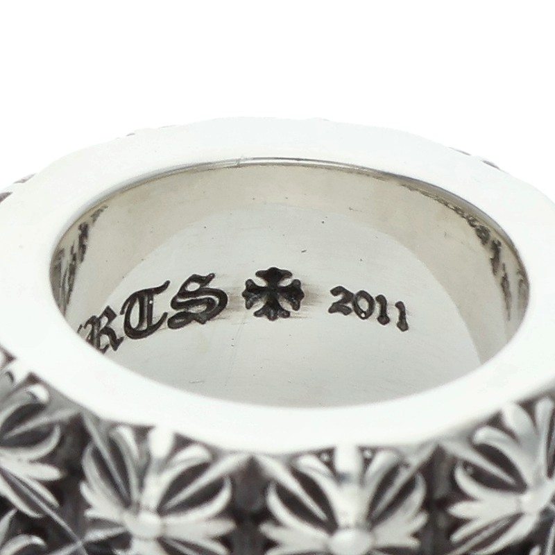 Chrome Hearts PETE PUNK DOUBLE Silver Ring Size 11.5