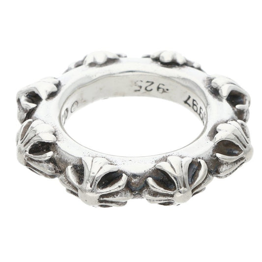 Chrome Hearts CROSS BAND Silver Ring Size ONE SIZE