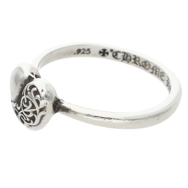 Chrome Hearts BUBBLGM HEART Silver Ring Size ONE SIZE