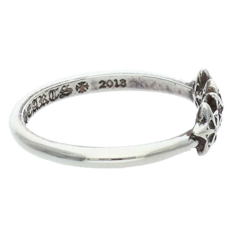 Chrome Hearts Bubblegum 3 Star Silver Ring Size US 4