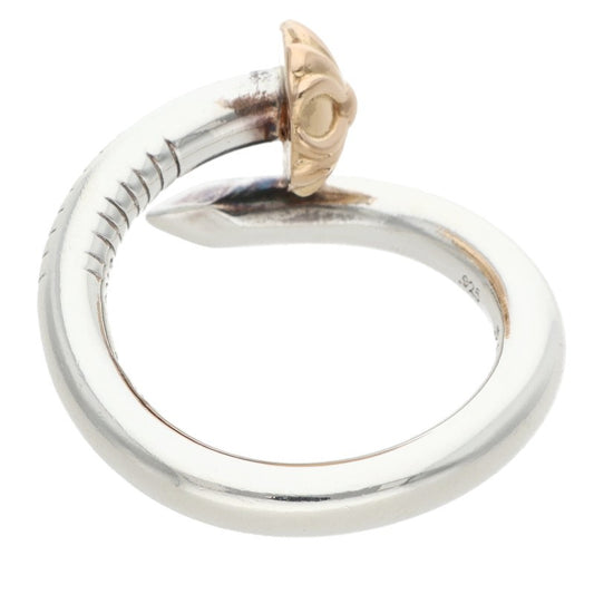 Chrome Hearts NAIL CRSBALL W GLD Ring Size ONE SIZE