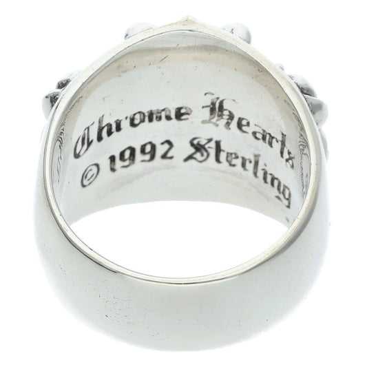 Chrome Hearts Keeper Sterling Silver Ring Size 22.5