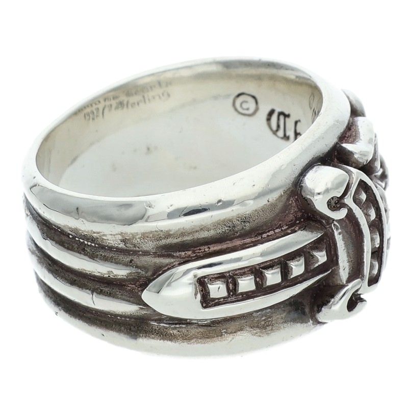Chrome Hearts Dagger Sterling Silver Ring Size US 8