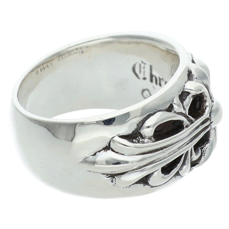 Chrome Hearts FLRL CRS Sterling Silver Ring Size US 7.5