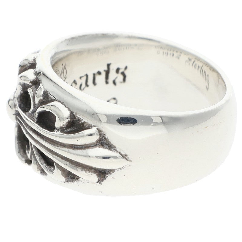Chrome Hearts FLRL CRS Floral Silver Ring Size US 8