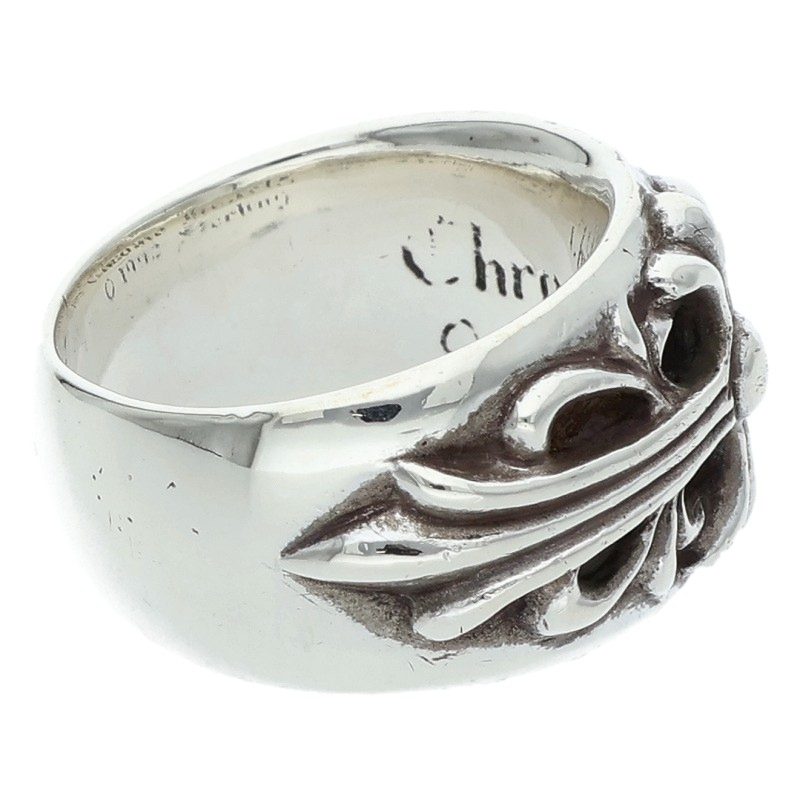 Chrome Hearts FLRL CRS Sterling Silver Ring Size ONE SIZE