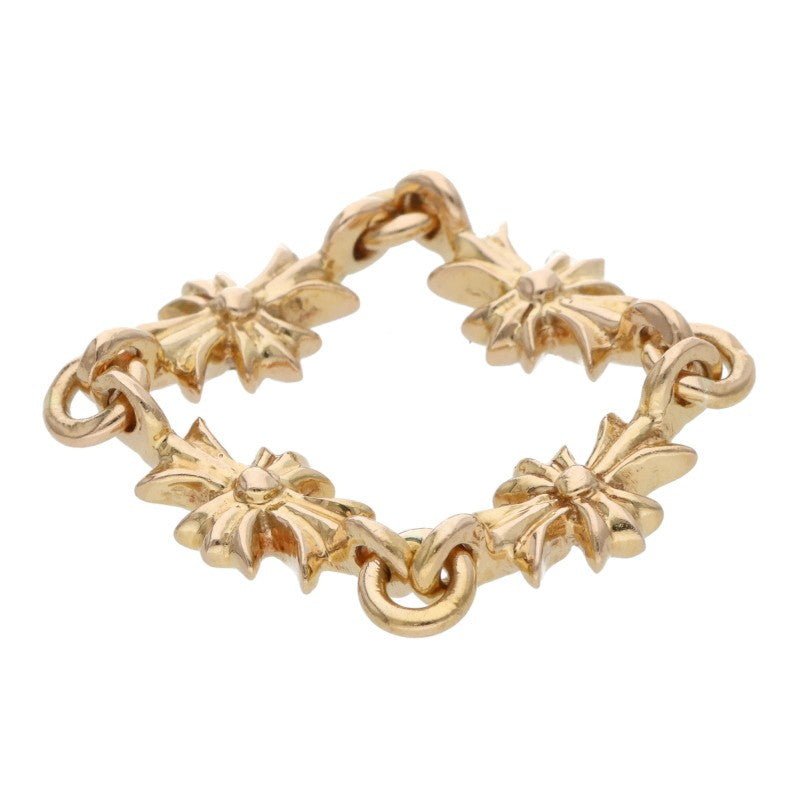 Chrome Hearts 22K Tiny ECH Plus Diamond Gold Ring Size 11.5