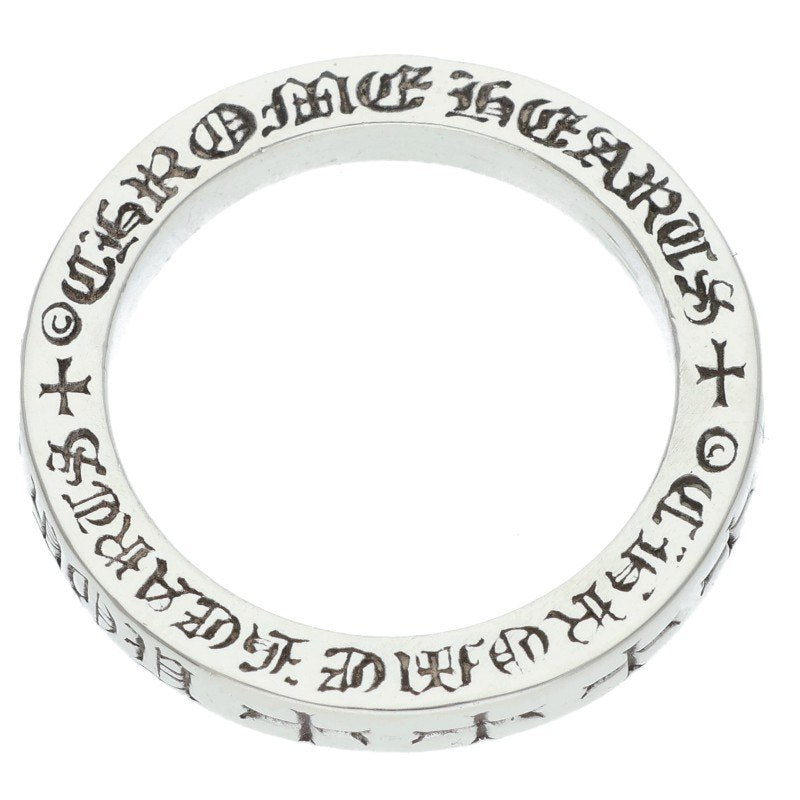Chrome Hearts 3mm SPACER FUCKYOU Silver Ring Size ONE SIZE