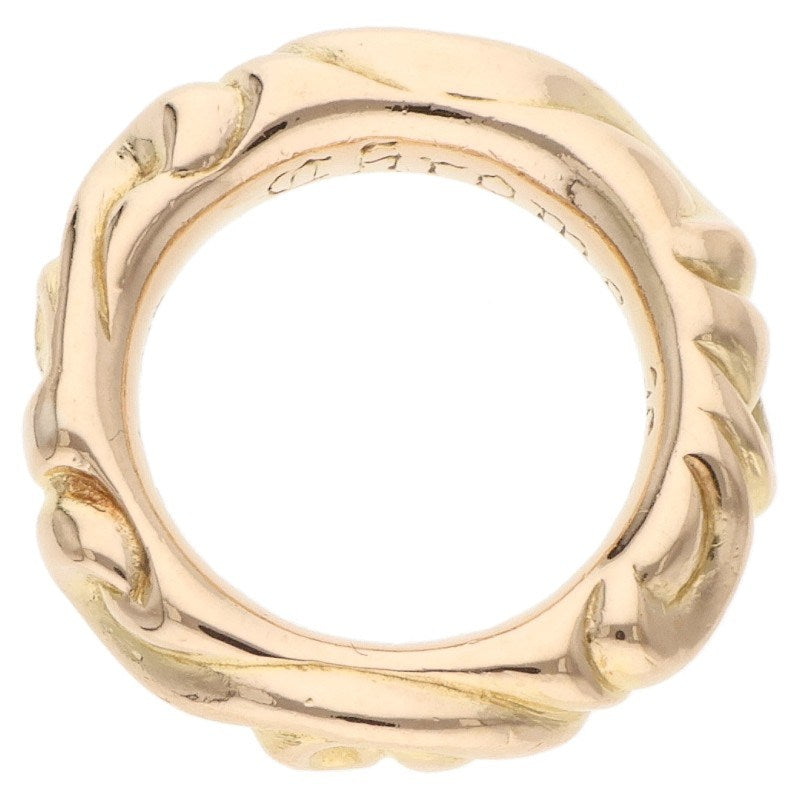 Chrome Hearts Scroll Band 22K Gold Ring Size US 4