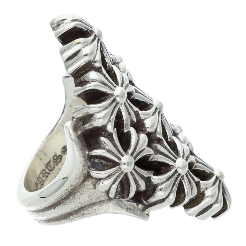 Chrome Hearts CHAIN MAIL LG Silver Ring Size 20.5