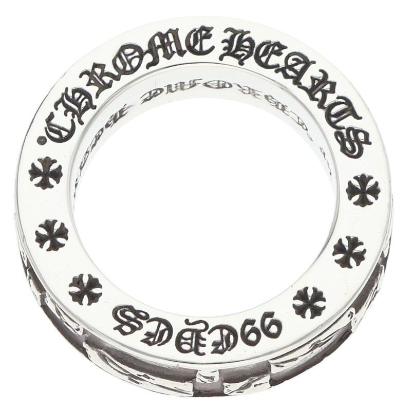 Chrome Hearts 99 EYES 6mm Spacer Silver Ring Size 6.5