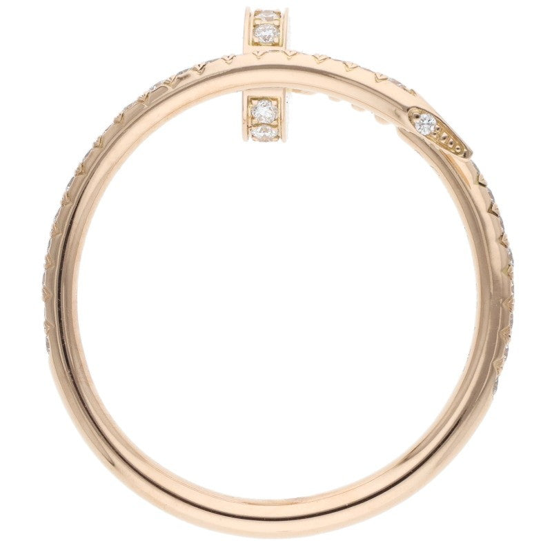 Cartier 18K JUSTE UN CLOU Pave Diamond Ring Size 53