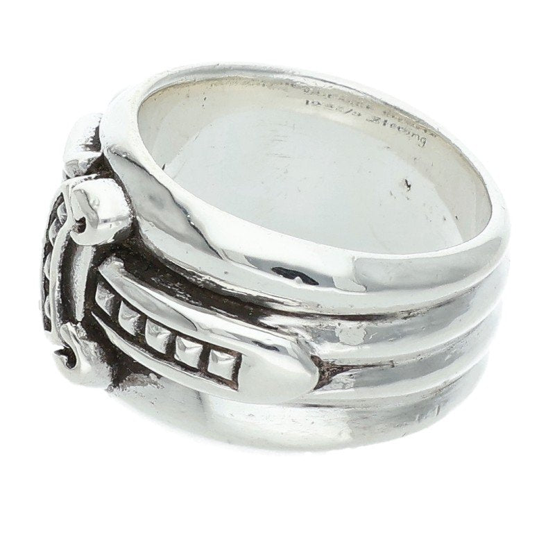Chrome Hearts Dagger Sterling Silver Ring Size US 7