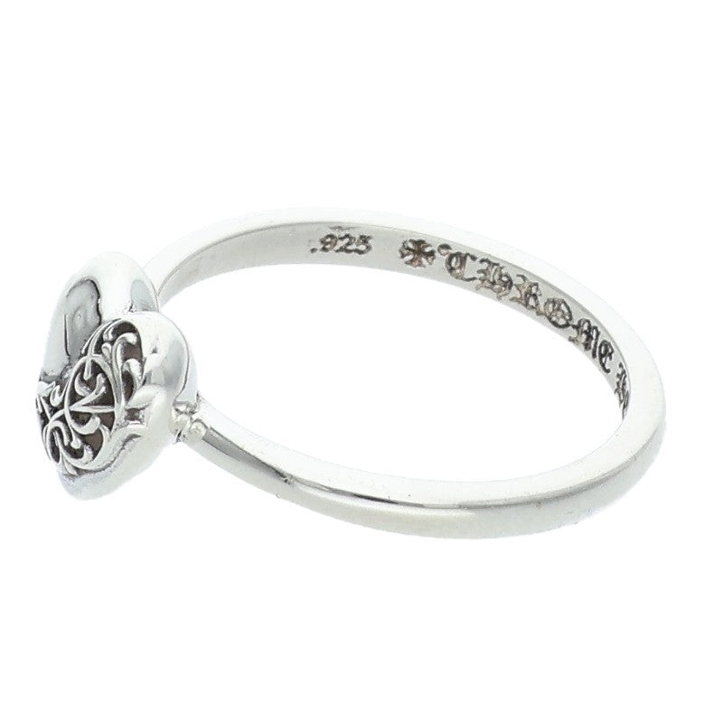 Chrome Hearts BUBBLGM HEART Silver Ring 925 Size US 5