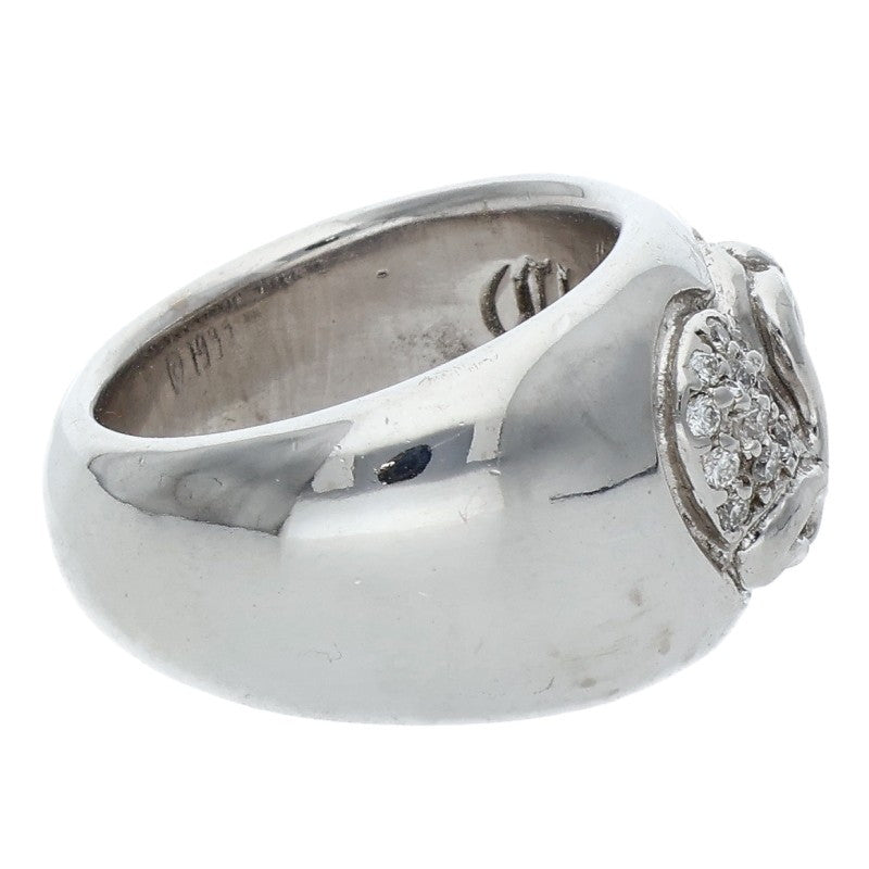 Chrome Hearts 18K Heart In Band Diamond Ring Size ONE SIZE