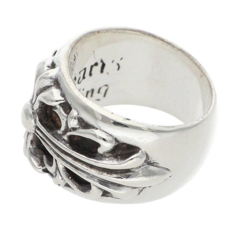 Chrome Hearts FLRL CRS Sterling Silver Ring Size JP 9
