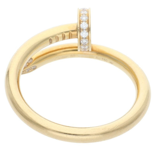 Cartier JUSTE UN CLOU K18YG Diamond Ring Size 60