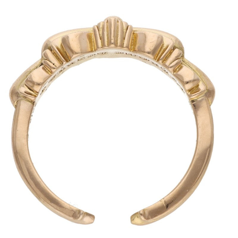 Chrome Hearts 22K BABY CLSC Double Floral Ring Size 17.5