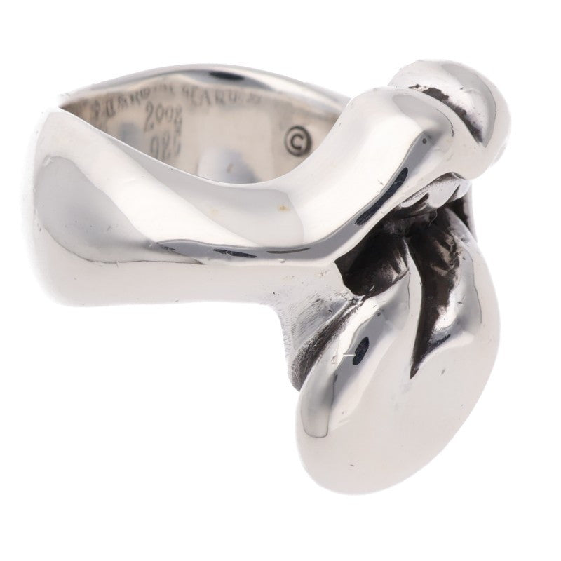 Chrome Hearts LIP TONGUE-MD 925 Silver Ring Size ONE SIZE